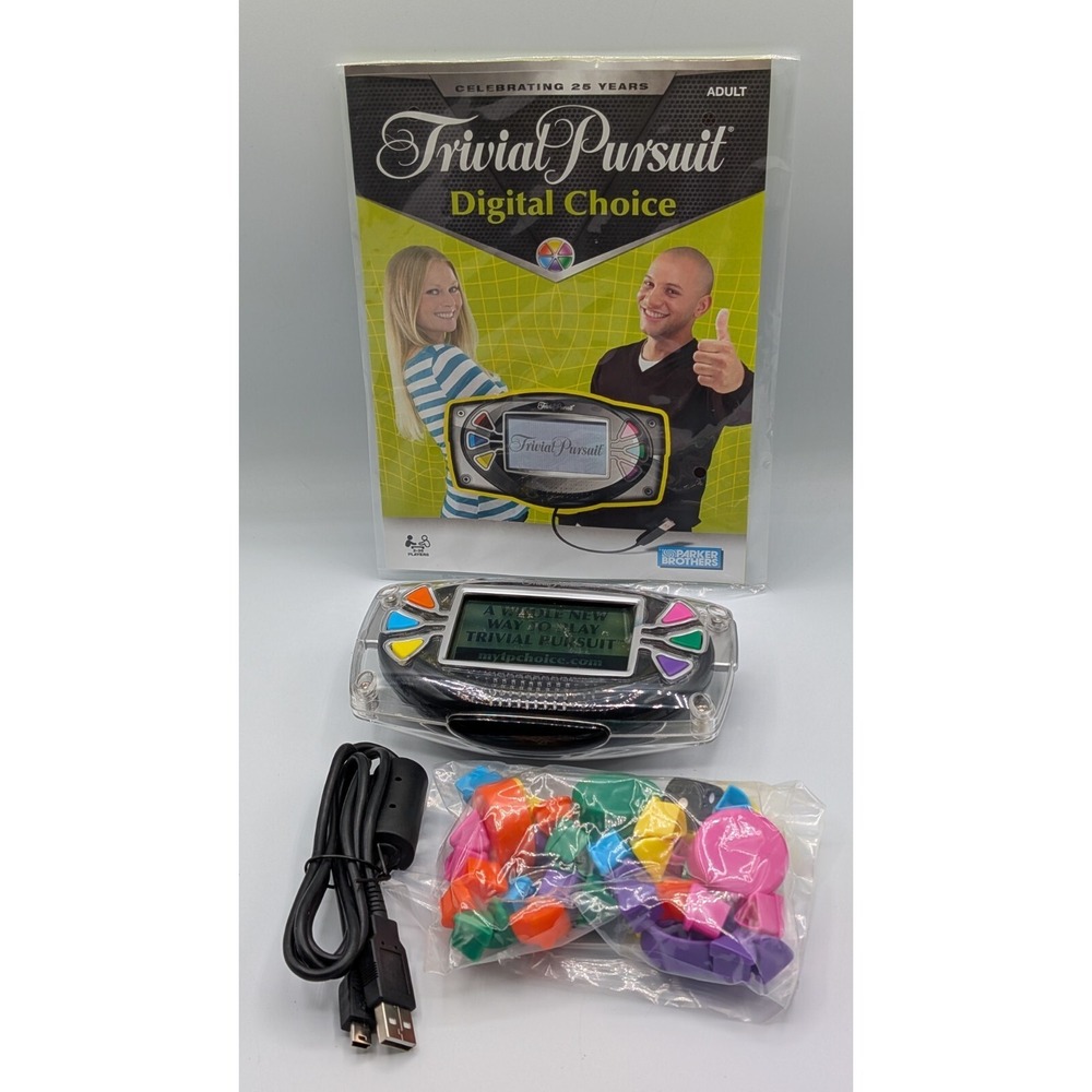 Trivial Pursuit Digital Choice Replacement Unit With Manual & Game Pieces